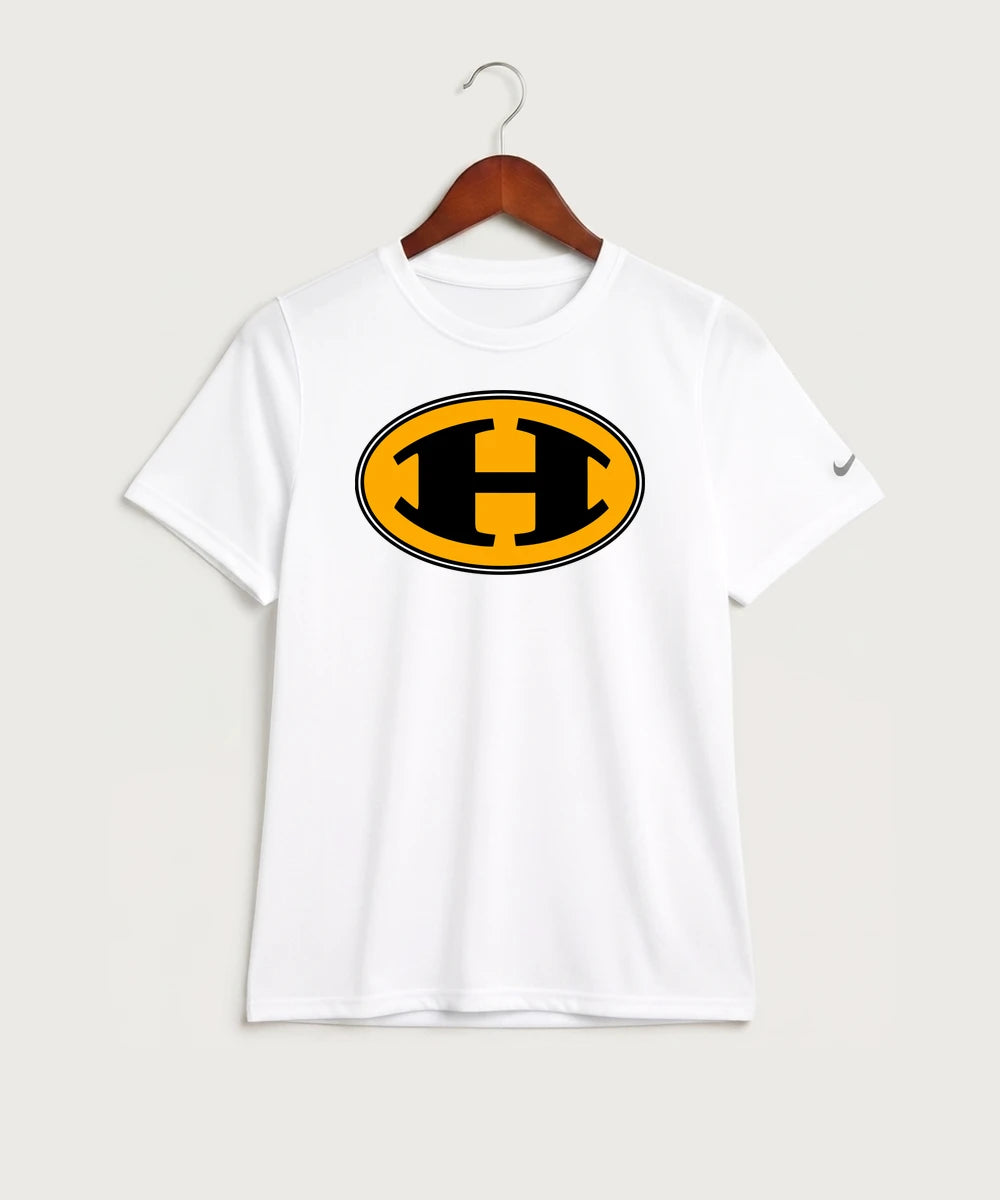 Hutchinson High School Football (Boys) - White Nike Youth Swoosh Sleeve rLegend Tee NKDX8787