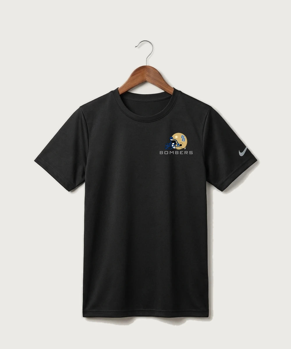 Braham Area High School Football (Boys) - Black Nike Youth Swoosh Sleeve rLegend Tee NKDX8787