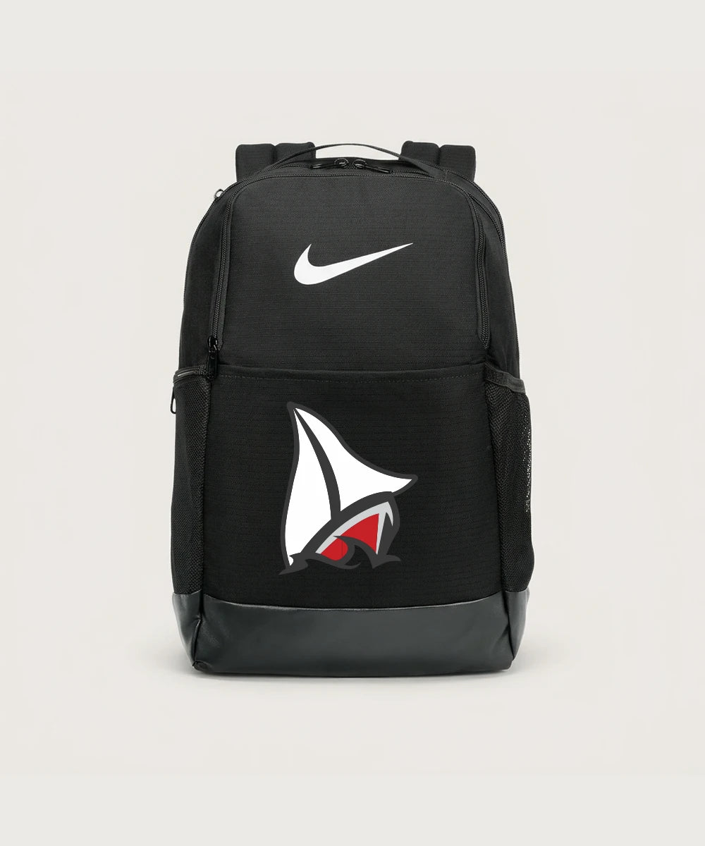 Detroit Lakes Community High School Football (Boys) - Black Nike Brasilia Medium Backpack NKDH7709