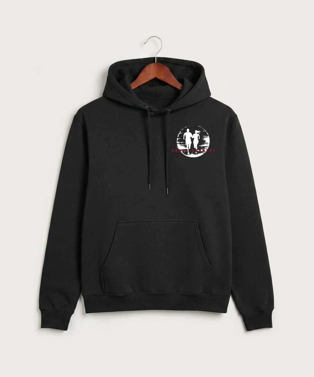 John Marshall High School Cross Country (Coed) - Jet Black Port & Co Core Fleece Pullover Hooded Sweatshirt. PC78H
