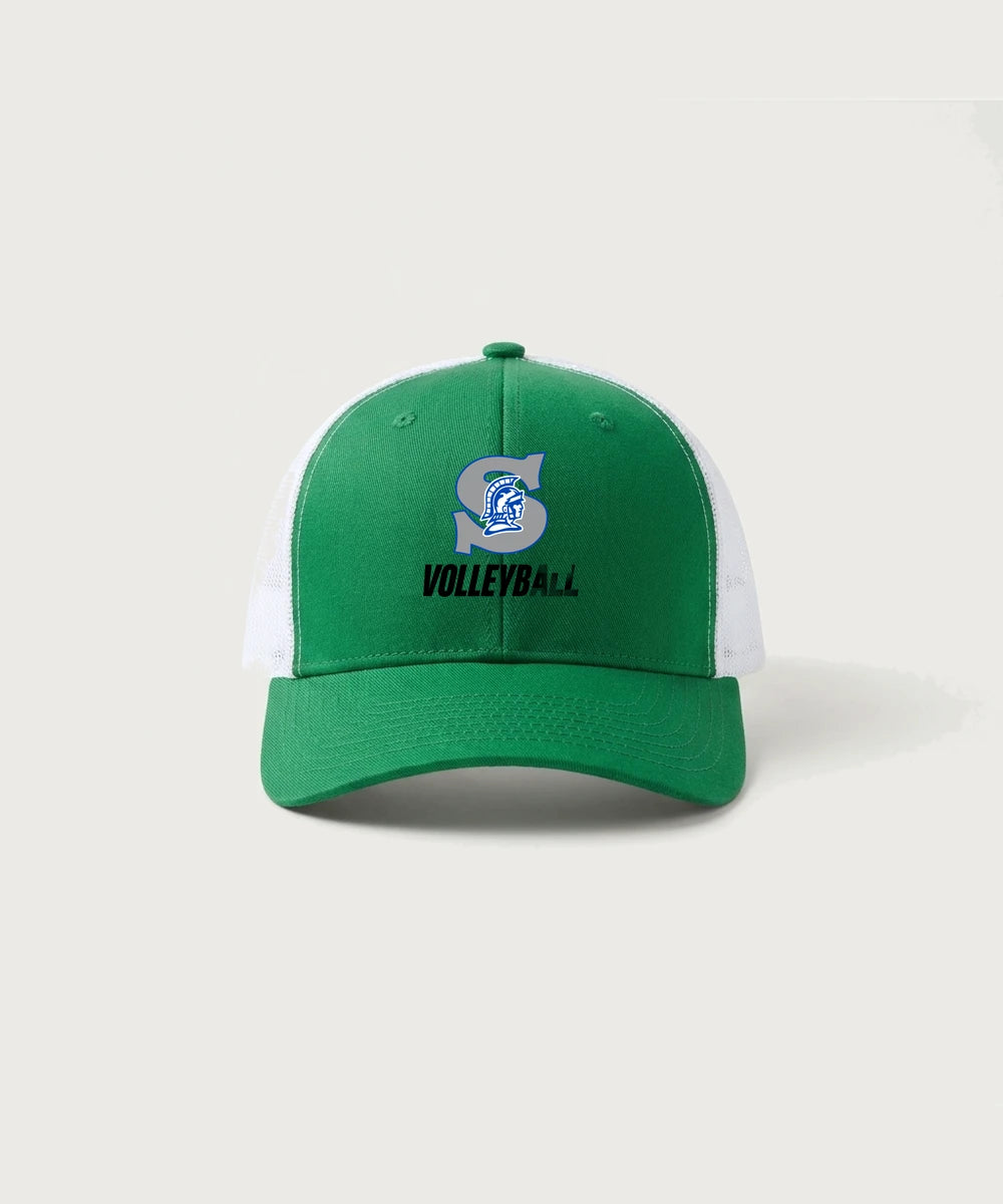 Green Bay Southwest High School Volleyball (Girls) - True Kelly Green/ White Sport-Tek Club Trucker Cap STC46
