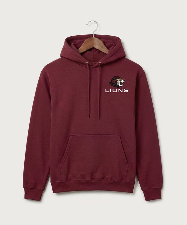 Spring Grove High School Football (Boys) - Cardinal Port & Co Core Fleece Pullover Hooded Sweatshirt. PC78H