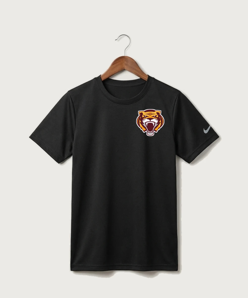 Stewartville High School Football (Boys) - Black Nike Youth Swoosh Sleeve rLegend Tee NKDX8787