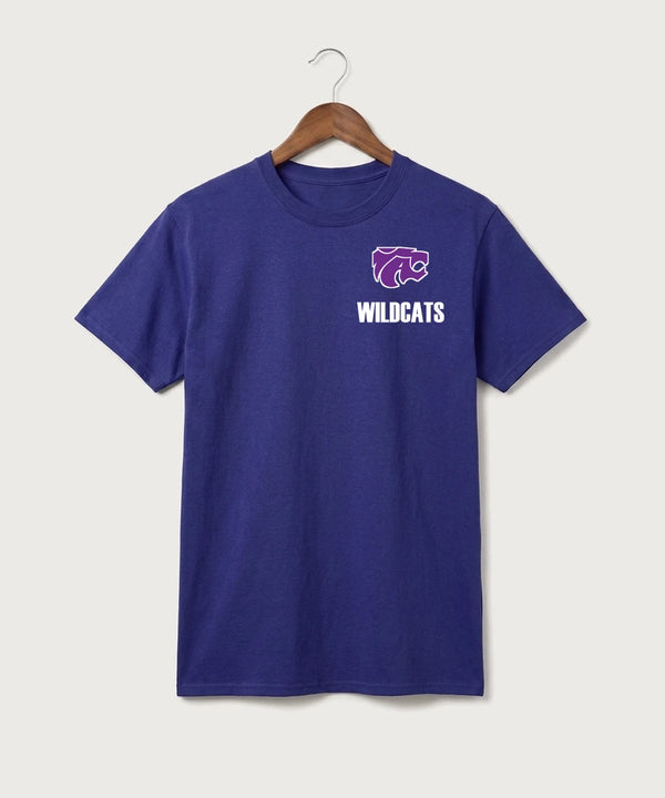 Axtell High School Basketball (Girls) Team Store - Purple Port & Co Core Cotton Tee. PC54