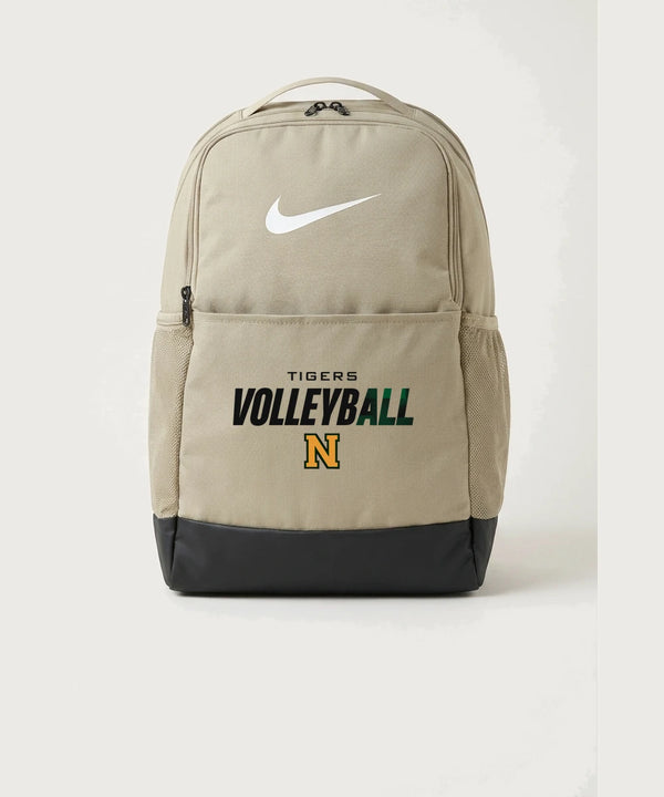 Nevis High School Volleyball (Girls) - Desert Khaki Nike Brasilia Medium Backpack NKDH7709