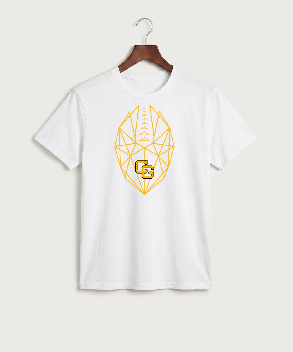 Clearbrook Gonvick High School Football (Boys) - White Port & Co Core Cotton Tee. PC54