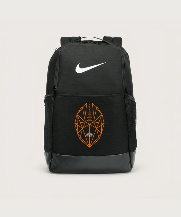 Pine River Backus High School Football (Boys) - Black Nike Brasilia Medium Backpack NKDH7709