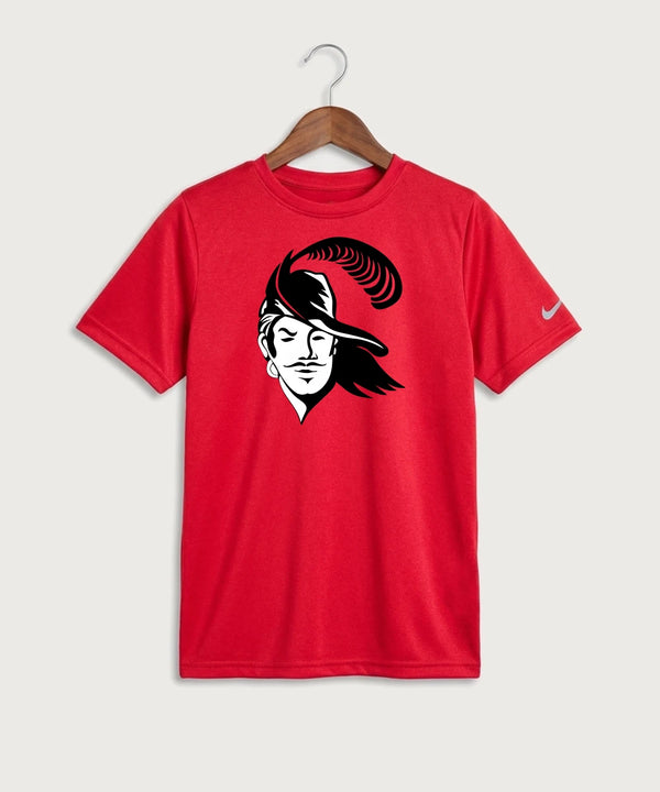 Border West Football (Boys) - University Red Nike Youth Swoosh Sleeve rLegend Tee NKDX8787