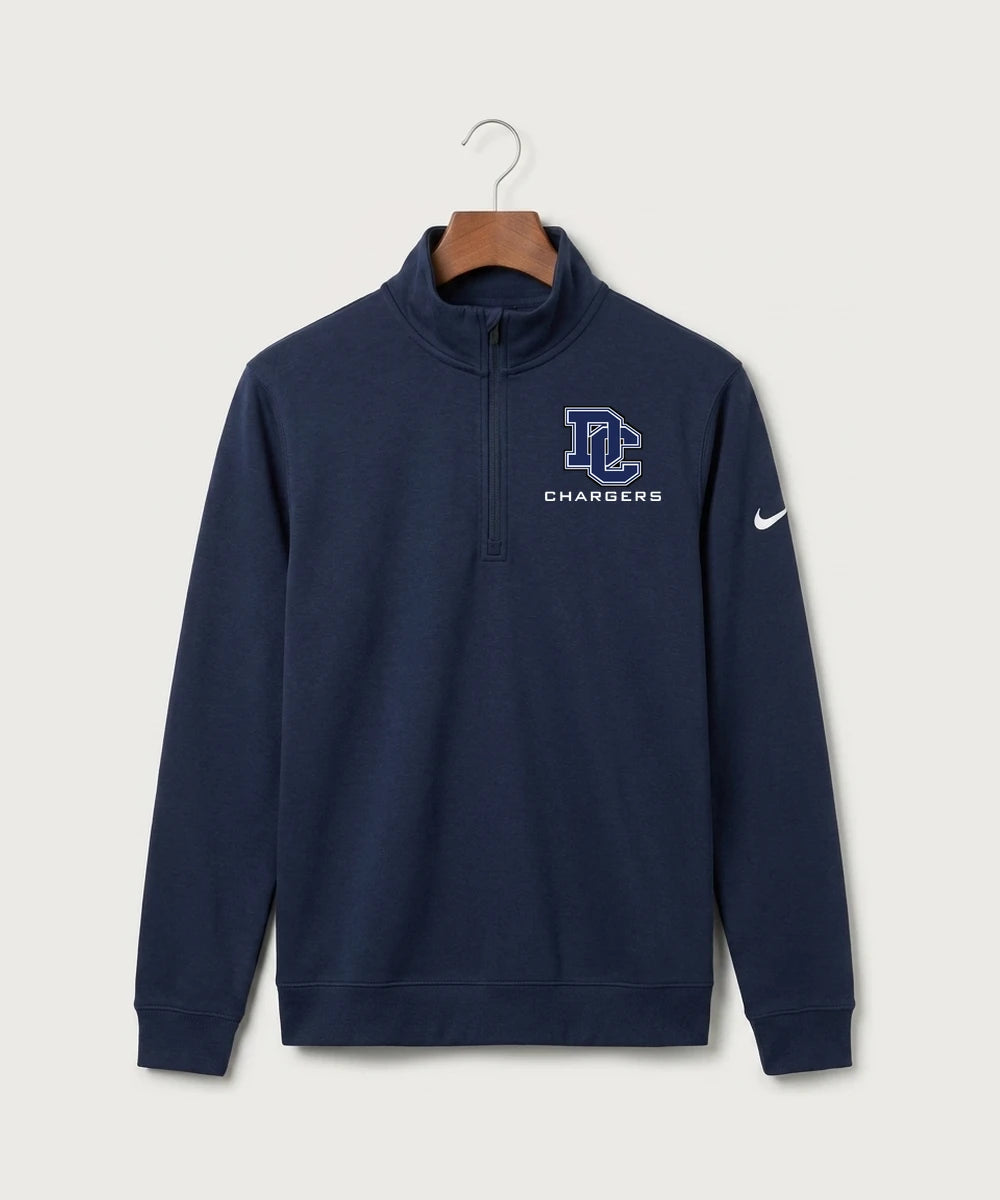 Dassel Cokato High School Football (Boys) - Midnight Navy Nike Club Fleece Sleeve Swoosh 1/2-Zip NKDX6718