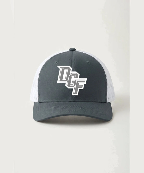 DGF High School Football (Boys) - Iron Grey/ White Sport-Tek Club Trucker Cap STC46