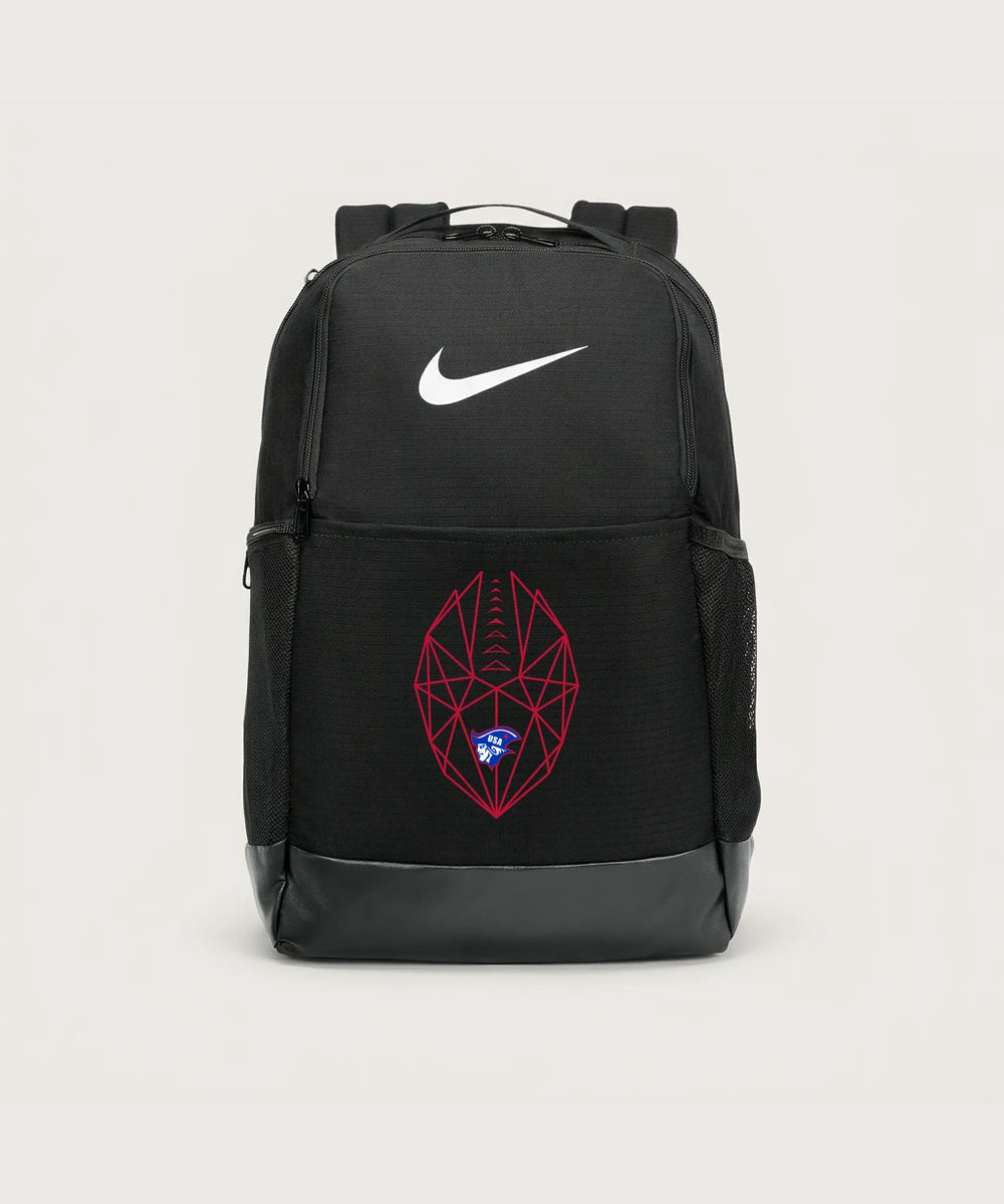 Upsala High School Football (Boys) - Black Nike Brasilia Medium Backpack NKDH7709