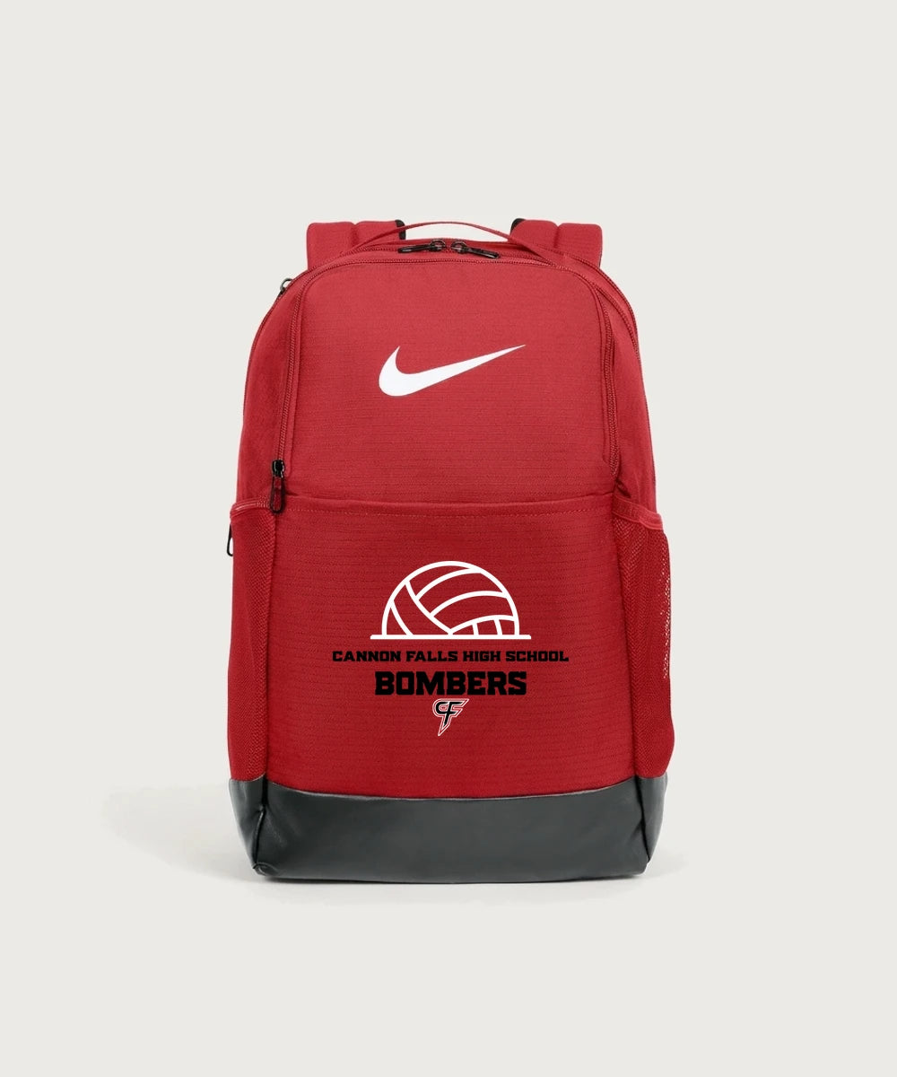 Cannon Falls High School Volleyball (Girls) - University Red Nike Brasilia Medium Backpack NKDH7709