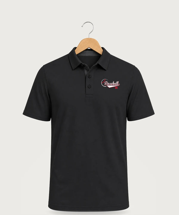 Forreston Baseball - Black Polo