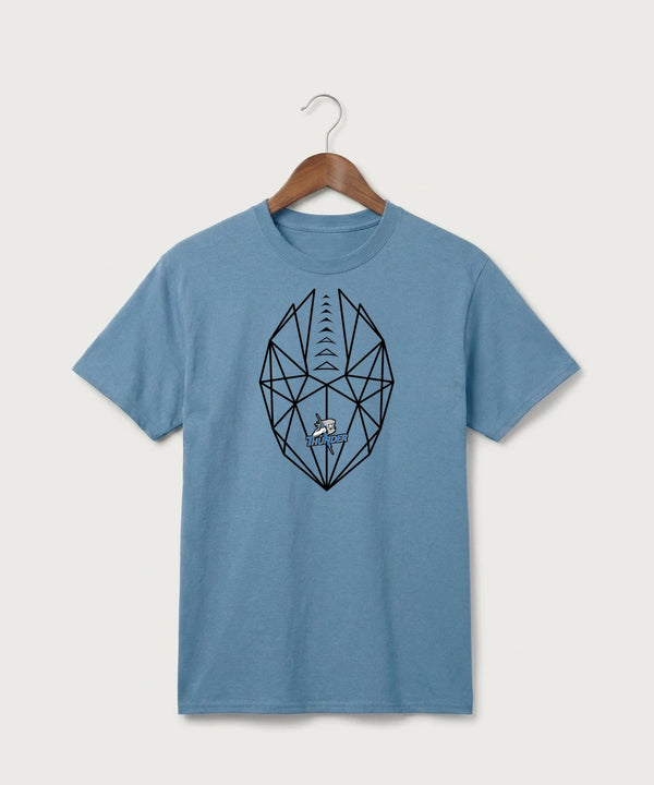 Long Prairie Grey Eagle High School Football (Boys) - Tundra Blue Port & Co Core Cotton Tee. PC54