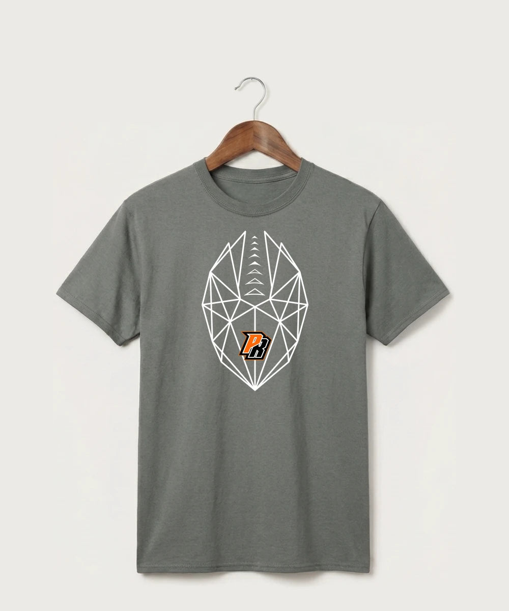 Park Rapids Area High School Football (Boys) - Medium Grey Port & Co Core Cotton Tee. PC54