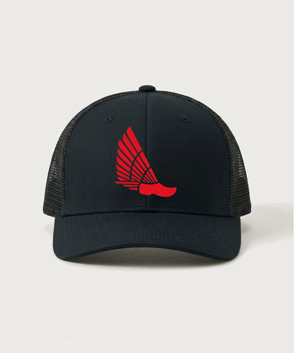 Edgerton High School Band Team Store - Black/ Black Sport-Tek Club Trucker Cap STC46