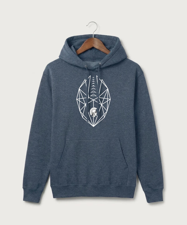 GF E2E Test 10 Player Packs - Heather Navy Port & Co Core Fleece Pullover Hooded Sweatshirt. PC78H