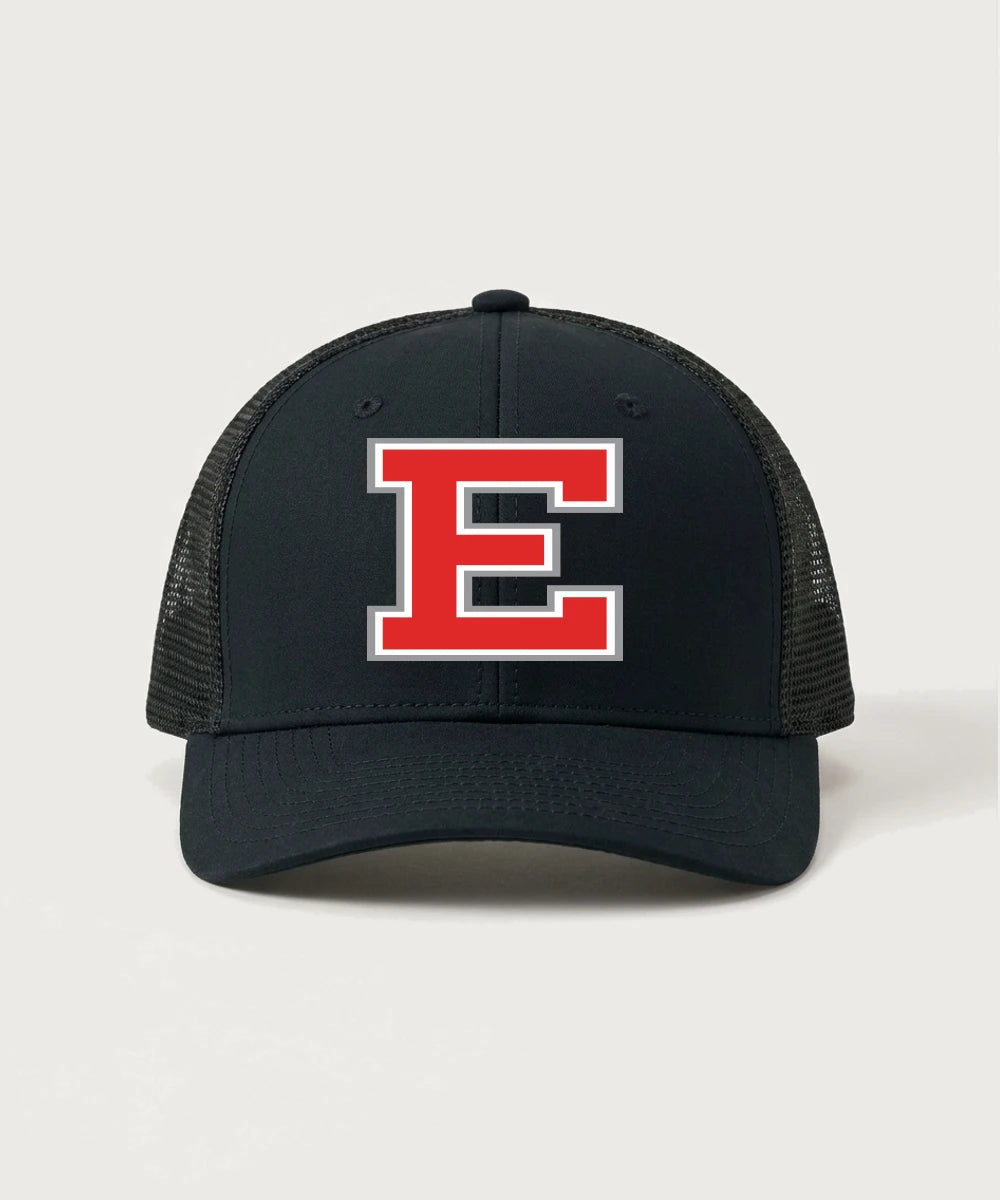 Duluth East High School Cheer (Coed) - Black/ Black Sport-Tek Club Trucker Cap STC46