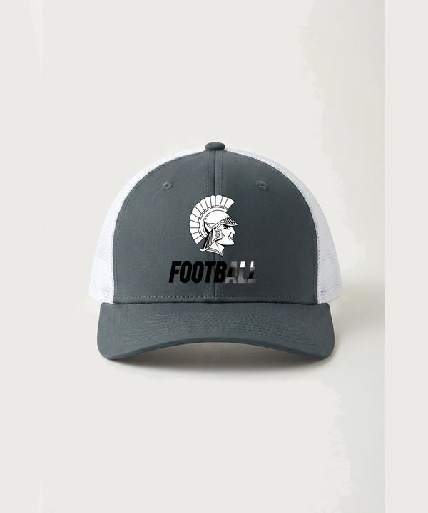 Wauwatosa West Football - Iron Grey/ White Sport-Tek Club Trucker Cap STC46