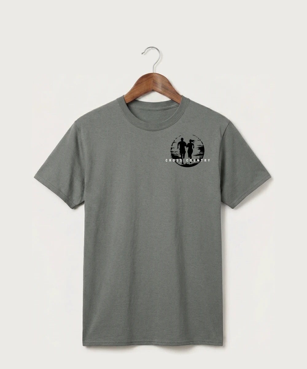 John Marshall High School Cross Country (Coed) - Medium Grey Port & Co Core Cotton Tee. PC54