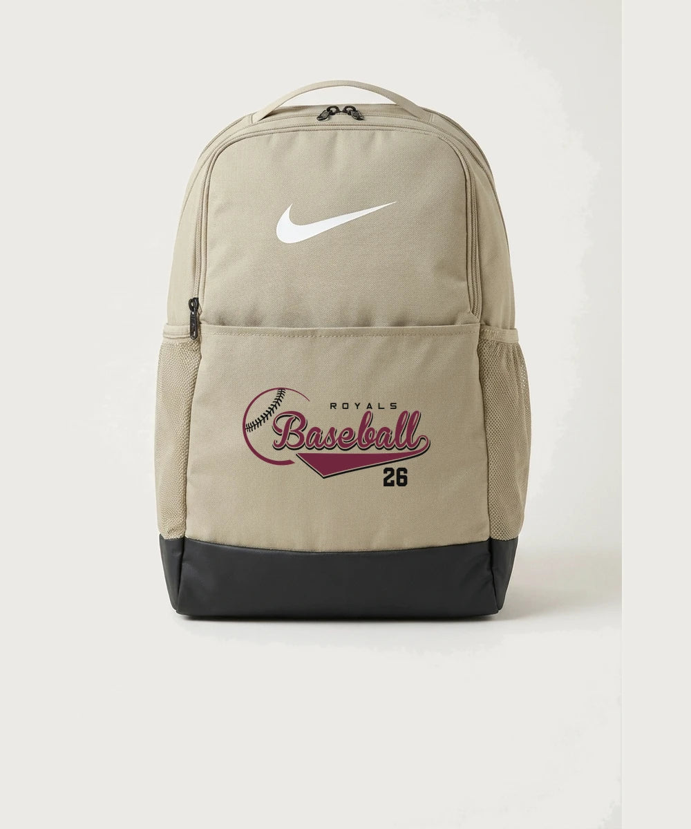 MAYBA Baseball Team Store - Desert Khaki Nike Brasilia Medium Backpack NKDH7709