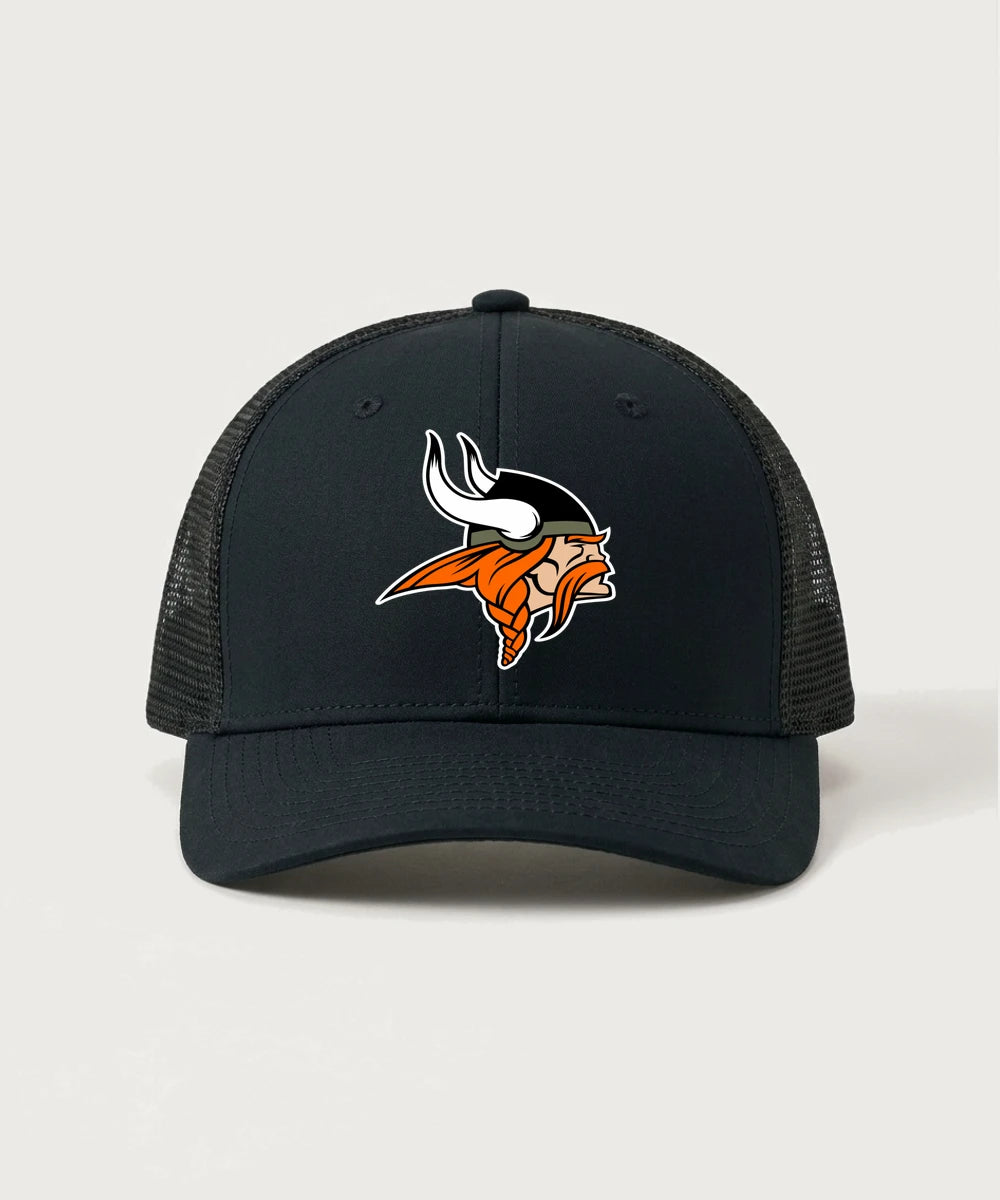 Littlefork Big Falls High School Football (Boys) - Black/ Black Sport-Tek Club Trucker Cap STC46