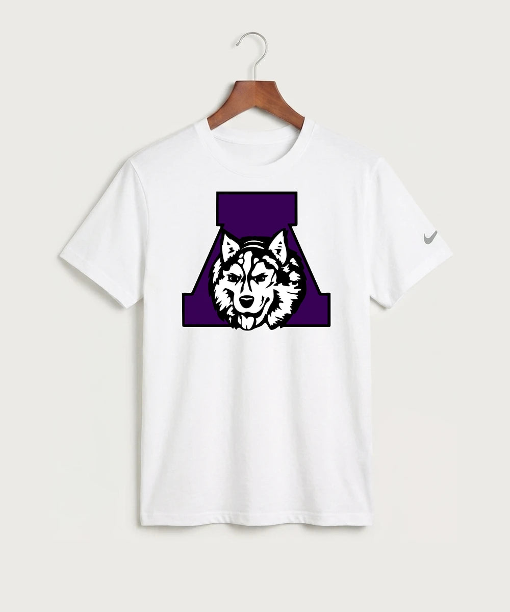 Albany High School Cheerleading - White Nike Swoosh Sleeve rLegend Tee NKDX8730