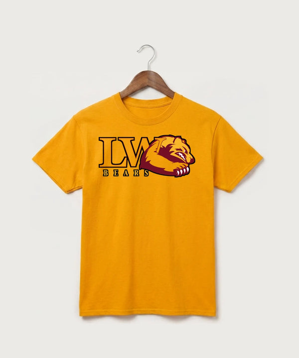 Lake of the Woods High School Football (Boys) - Gold Port & Co Core Cotton Tee. PC54