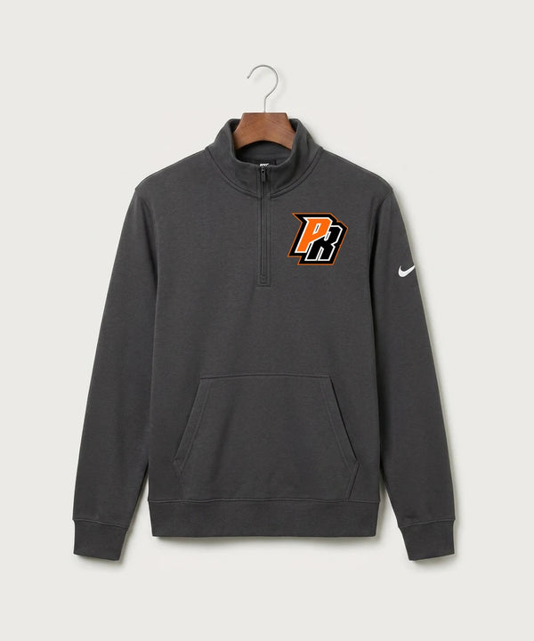 Park Rapids Area High School Football (Boys) - Anthracite Nike Club Fleece Sleeve Swoosh 1/2-Zip NKDX6718