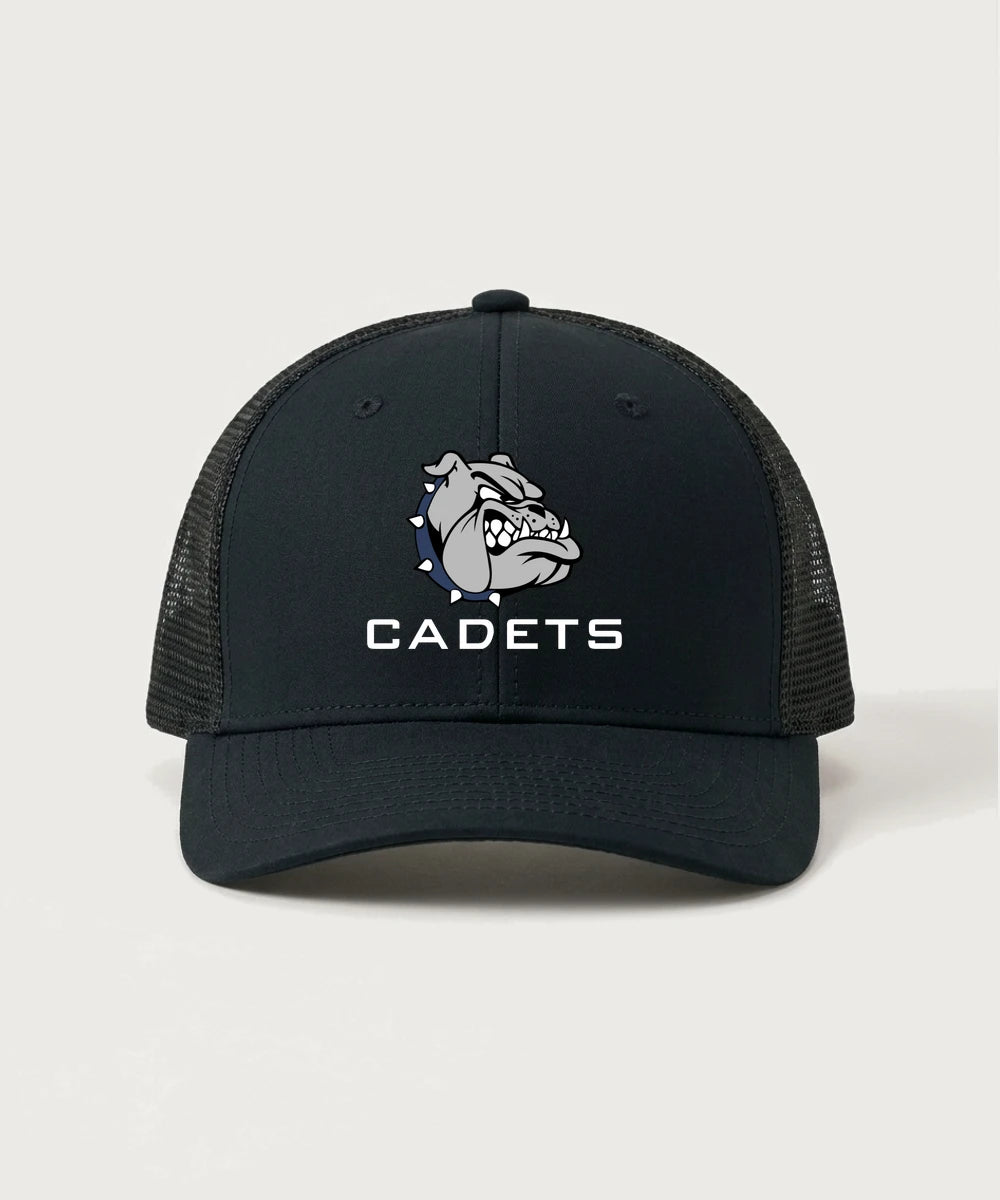 Sargent County High School Football (Boys) - Black/ Black Sport-Tek Club Trucker Cap STC46
