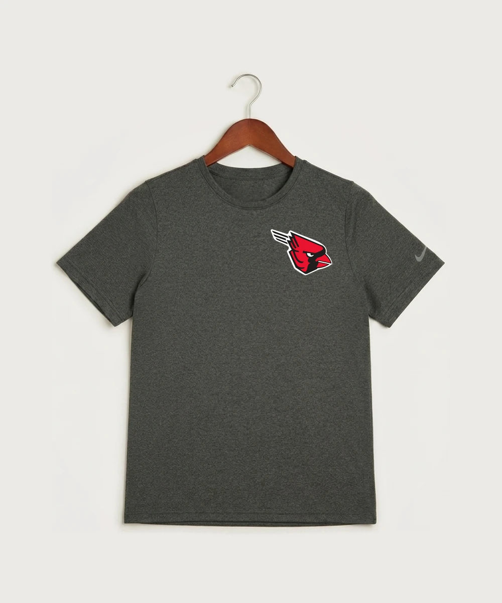 Forreston Track and Field - Dark Smoke Heather Nike Youth Swoosh Sleeve rLegend Tee NKDX8787