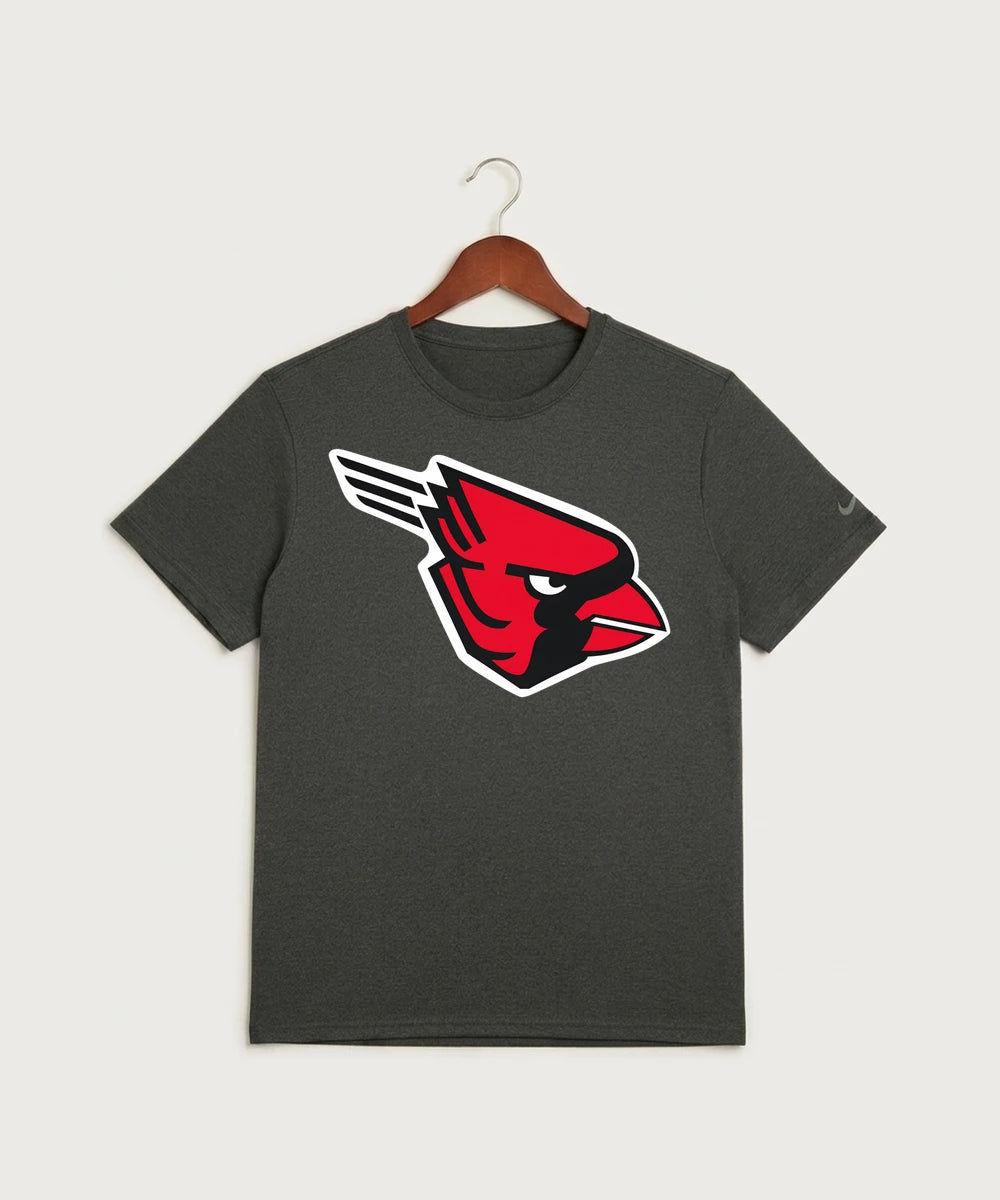 GF E2E Test 02 Track and Field - Dark Smoke Heather Nike Swoosh Sleeve rLegend Tee NKDX8730