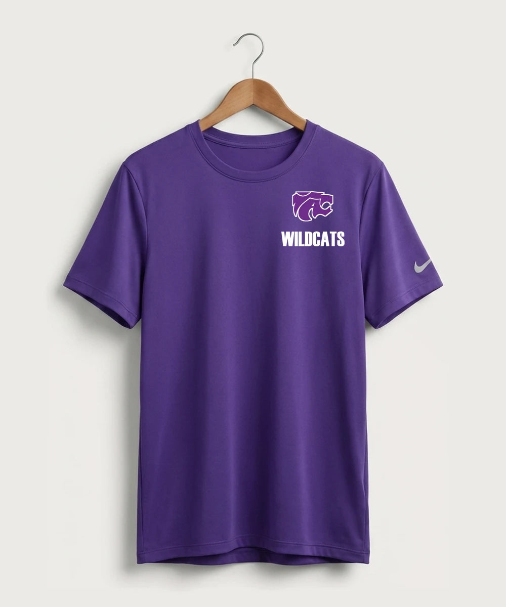 Axtell High School Basketball (Girls) Team Store - Court Purple Nike Swoosh Sleeve rLegend Tee NKDX8730
