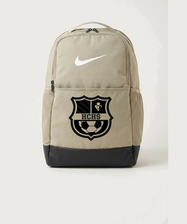 Hudson Catholic High School Soccer Team Store - Desert Khaki Nike Brasilia Medium Backpack NKDH7709