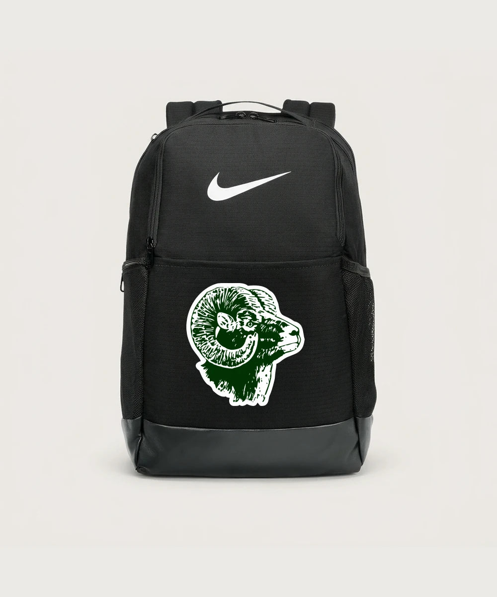 Roseau High School Football (Boys) - Black Nike Brasilia Medium Backpack NKDH7709