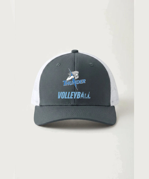 Long Prairie Grey Eagle High School Volleyball (Girls) - Iron Grey/ White Sport-Tek Club Trucker Cap STC46