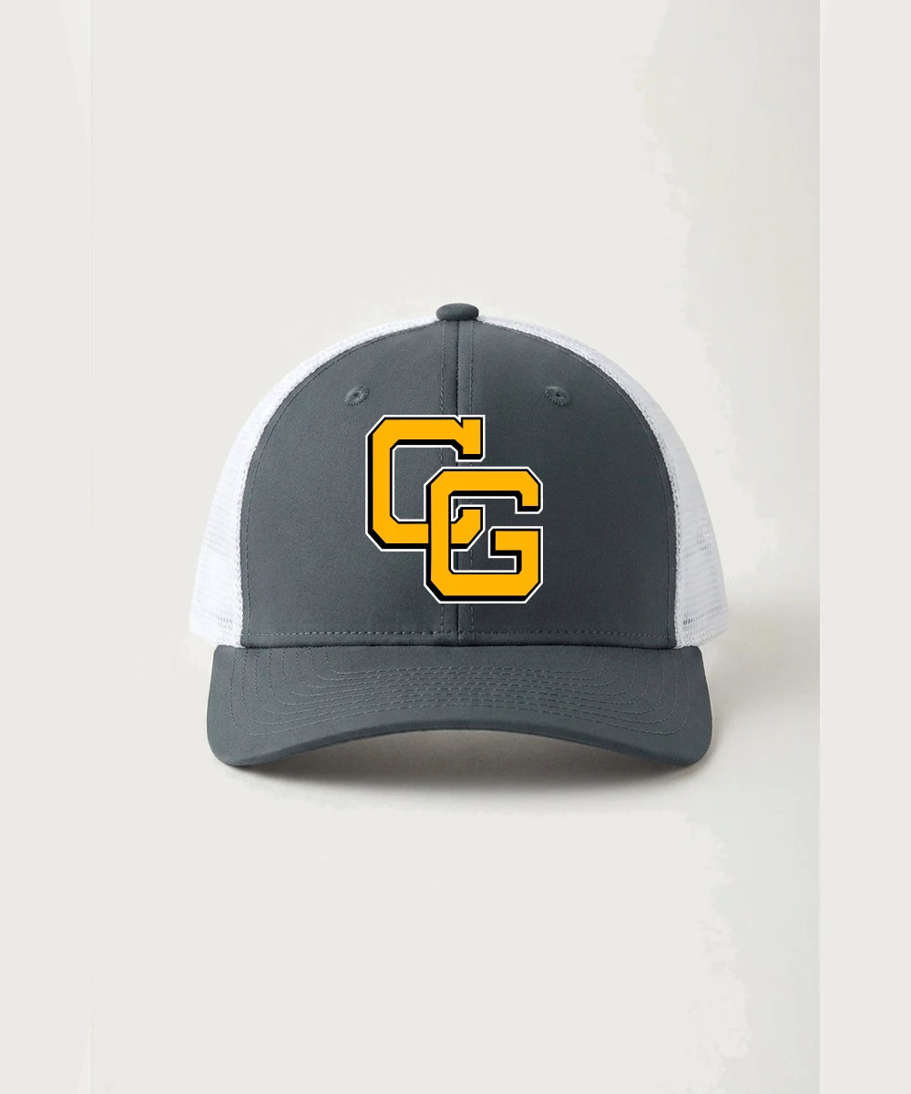 Clearbrook Gonvick High School Football (Boys) - Iron Grey/ White Sport-Tek Club Trucker Cap STC46