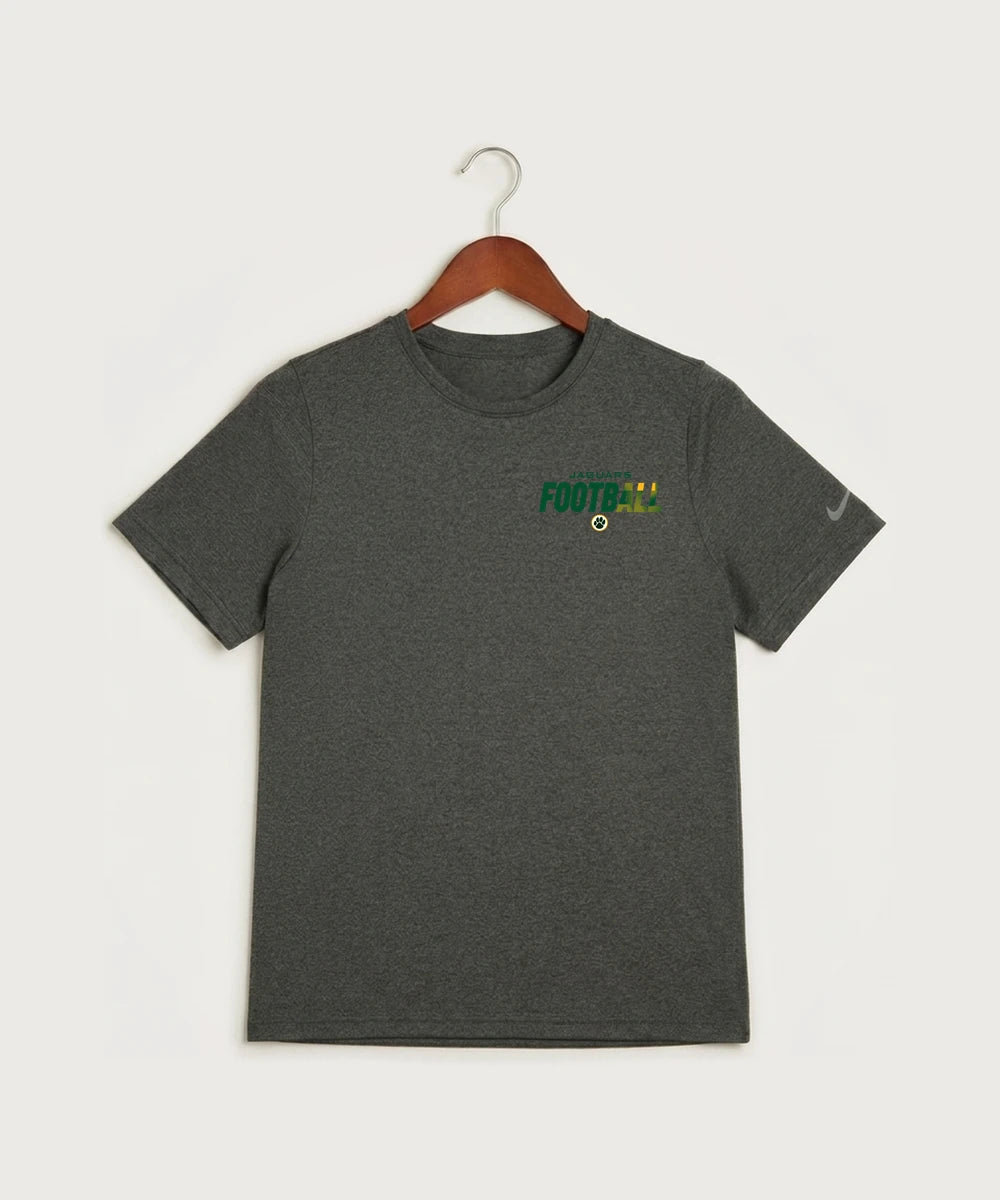 Ashwaubenon High School Football (Boys) (Sandbox) - Dark Smoke Heather Nike Youth Swoosh Sleeve rLegend Tee NKDX8787