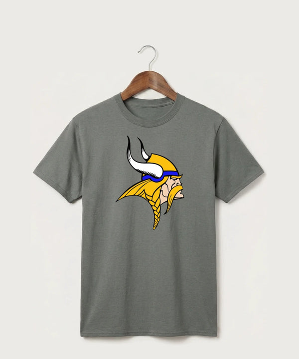 Hayfield High School Volleyball (Girls) - Medium Grey Port & Co Core Cotton Tee. PC54