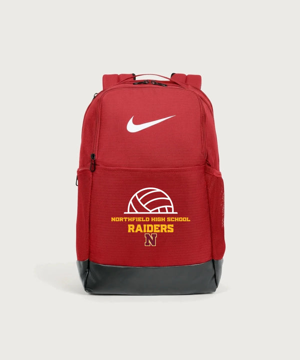 Northfield High School Volleyball (Girls) - University Red Nike Brasilia Medium Backpack NKDH7709