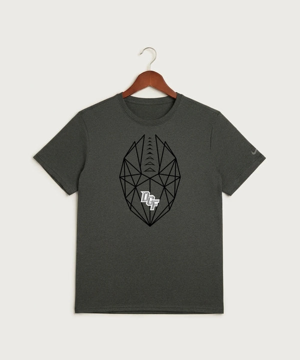 DGF High School Football (Boys) - Dark Smoke Heather Nike Swoosh Sleeve rLegend Tee NKDX8730
