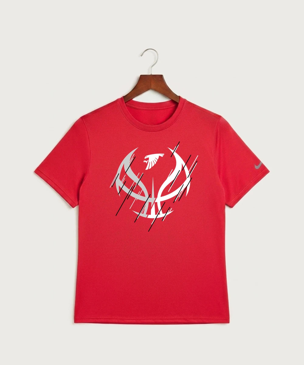 GF E2E Test 03 Girls Basketball - University Red Nike Swoosh Sleeve rLegend Tee NKDX8730
