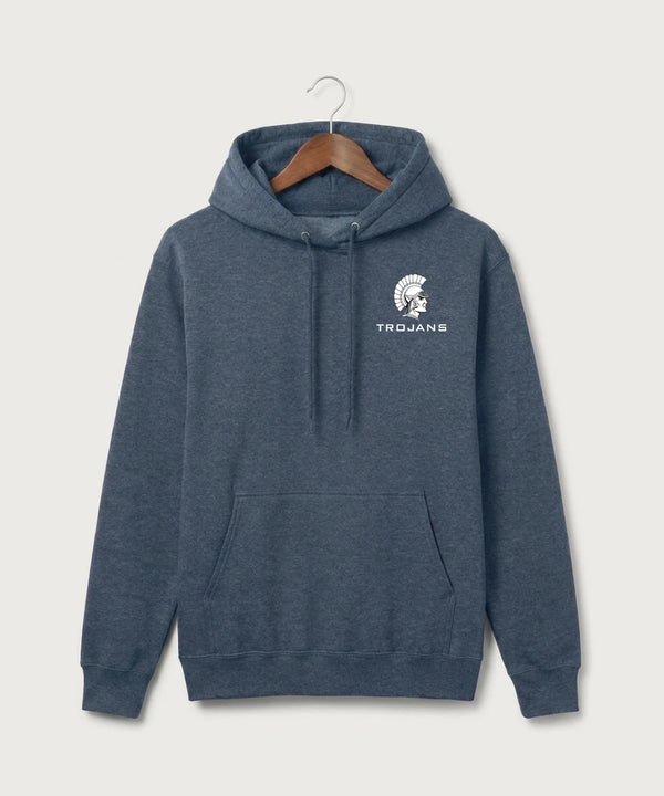 GF E2E Test 10 Player Packs - Heather Navy Port & Co Core Fleece Pullover Hooded Sweatshirt. PC78H