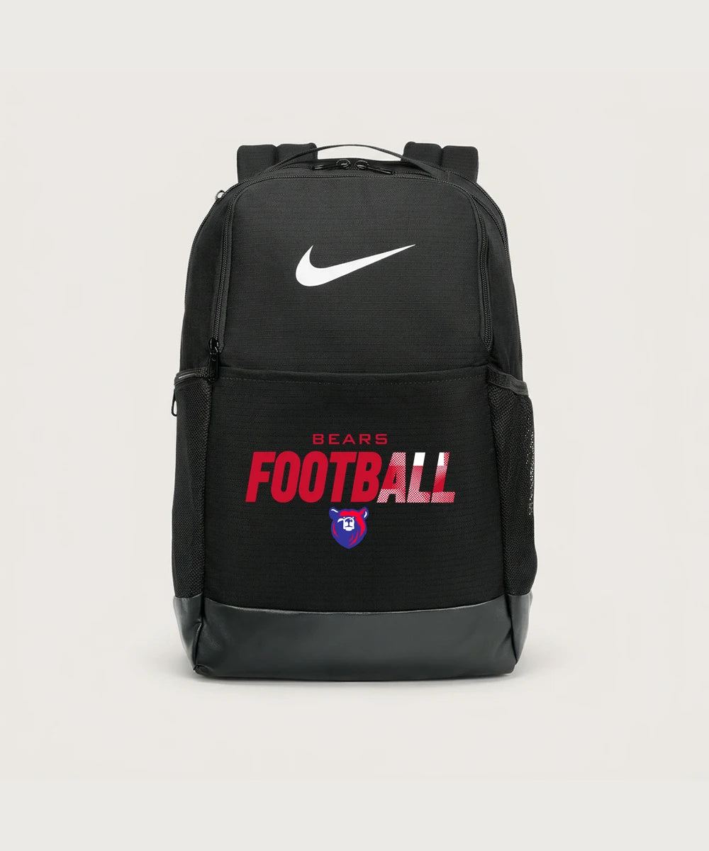 Bertha Hewitt High School Football (Boys) - Black Nike Brasilia Medium Backpack NKDH7709