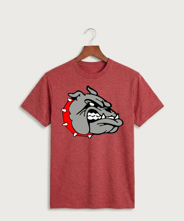 Otter Tail Central Football (Boys) - Heather Red Port & Co Core Cotton Tee. PC54