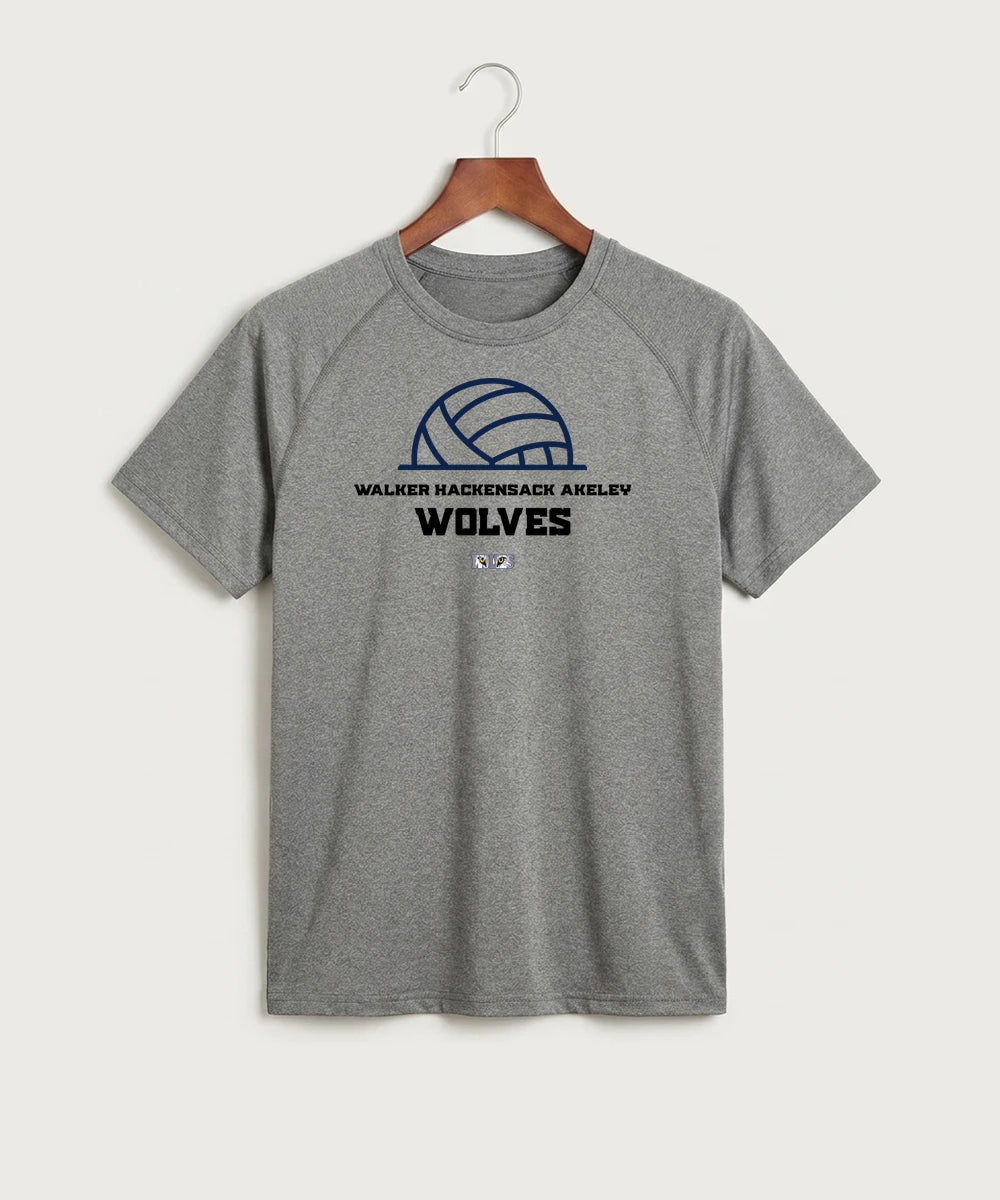 Walker Hackensack Akeley Volleyball (Girls) - Gray Tee