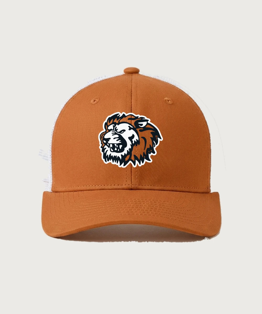 Ogilvie High School Football (Boys) - Texas Orange/ White Sport-Tek Club Trucker Cap STC46