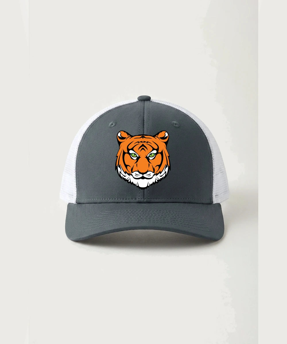 Princeton High School Football (Boys) - Iron Grey/ White Sport-Tek Club Trucker Cap STC46