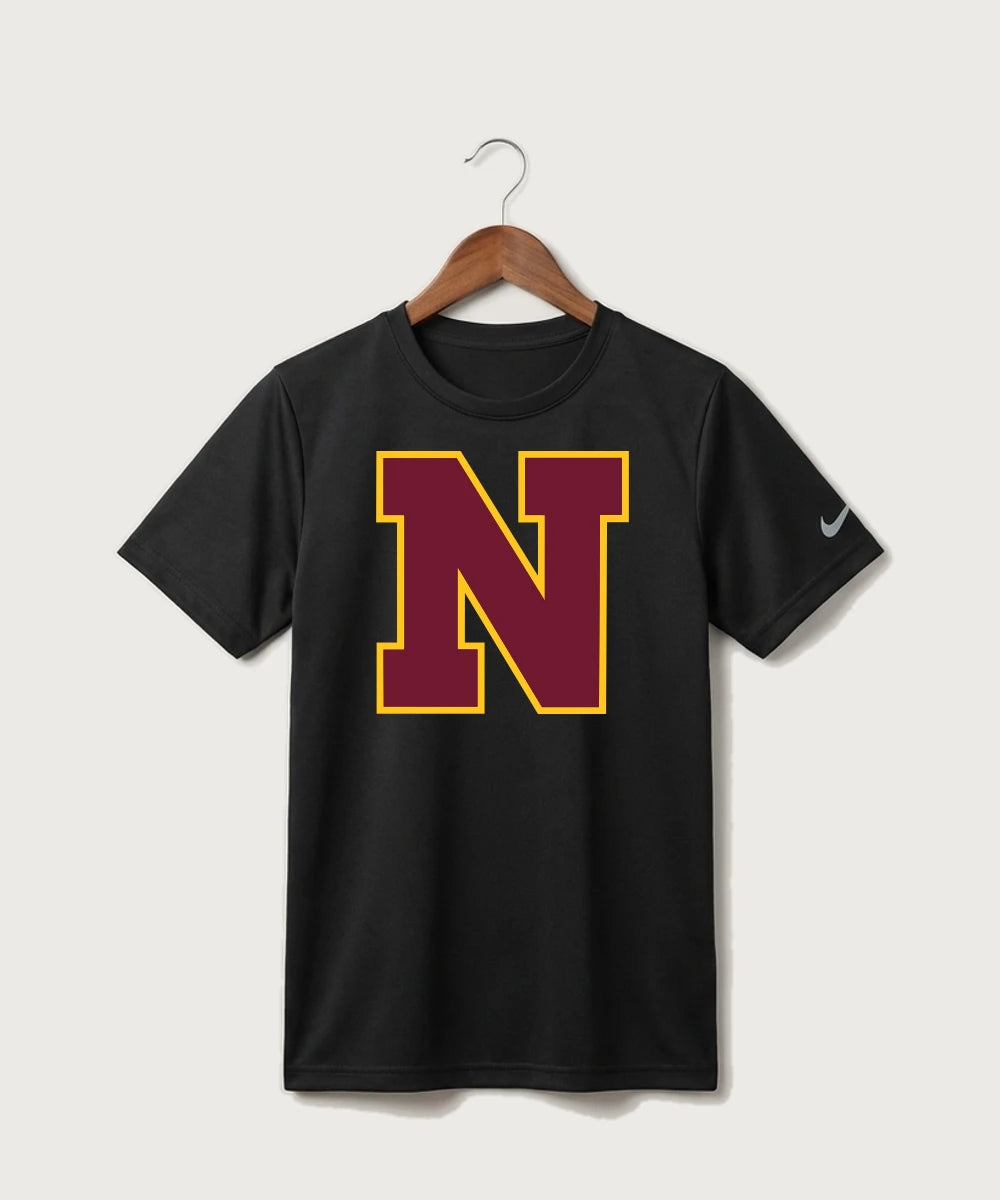 Northfield High School Volleyball (Girls) - Black Nike Youth Swoosh Sleeve rLegend Tee NKDX8787