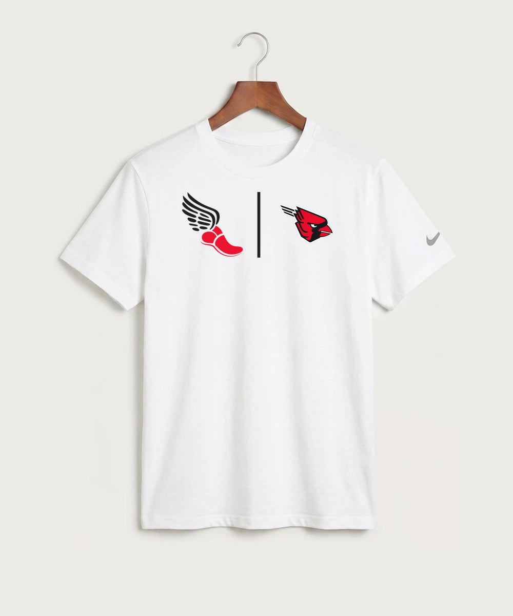 GF E2E Test 02 Track and Field - White Nike Swoosh Sleeve rLegend Tee NKDX8730